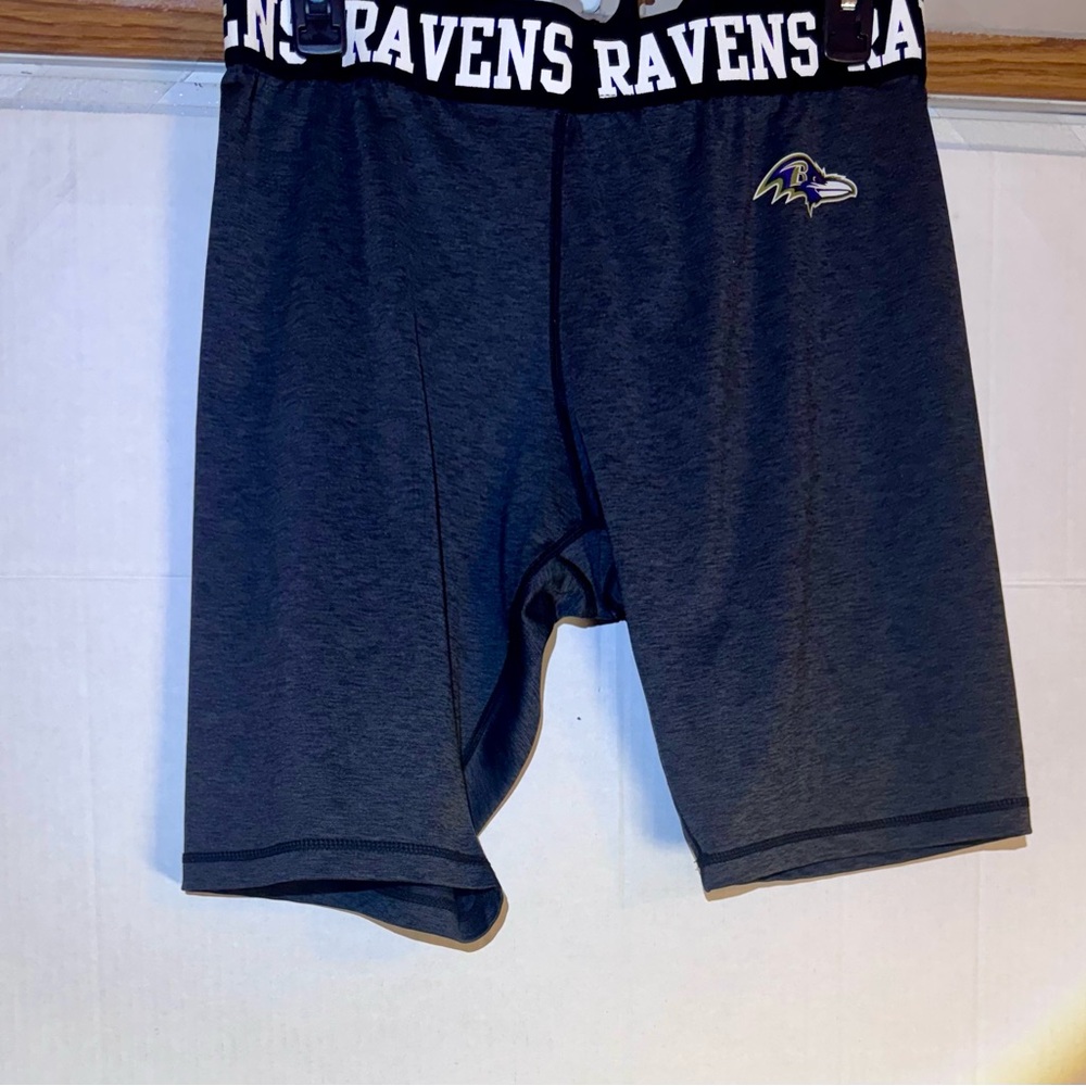 Baltimore Ravens Gray Athletic Shorts